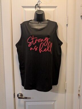 Plus Size Strong As Hell Graphic Tank